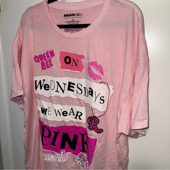 NWOT Mean Girls Pink Graphic Tee - Short Sleeve - Picture 2 of 5